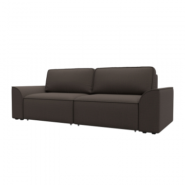 Диван прямой Лига-048 НПБ Коричневый, Рогожка