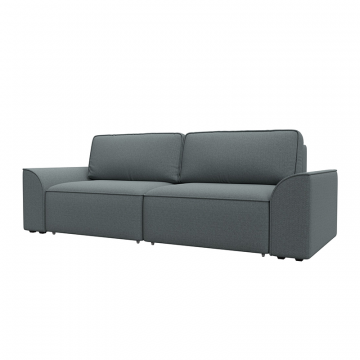 Диван прямой Лига-048 НПБ Серый, Рогожка