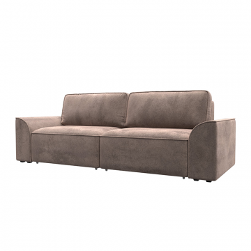 Диван прямой Лига-048 НПБ Бежевый, Велюр