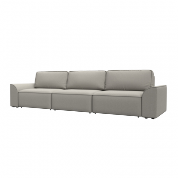 Диван прямой Лига-048 НПБ Лонг Бежевый, Рогожка