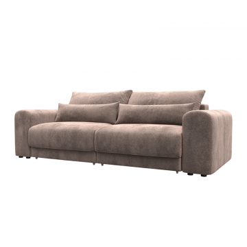 Диван прямой Лига-056 НПБ Бежевый, Велюр