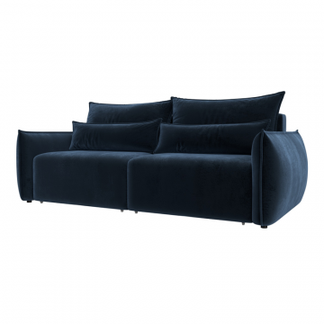 Диван прямой Лига-051 НПБ, TOWER 13 синий, Велюр