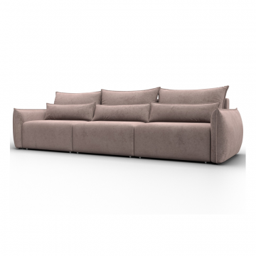 Диван прямой Лига-051 НПБ Лонг, TOWER 05 бежевый, Велюр