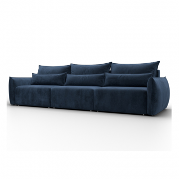 Диван прямой Лига-051 НПБ Лонг, TOWER 13 синий, Велюр