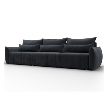 Диван прямой Лига-051 НПБ Лонг, TOWER 11 темно-серый, Велюр