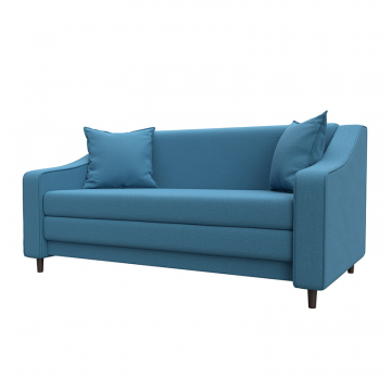 Диван прямой Лига-071 Голубой, Рогожка