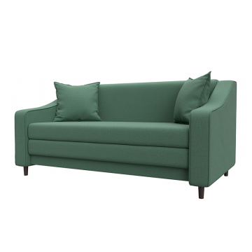 Диван прямой Лига-071 Зеленый, Рогожка