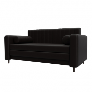 Диван прямой Лига-070, GRIFON 12 коричневый, Экокожа