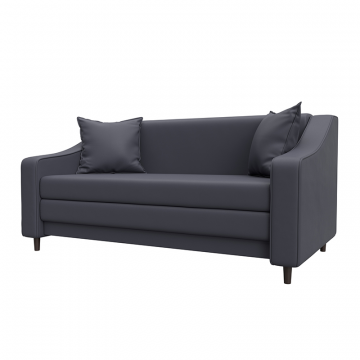 Диван прямой Лига-071 Серый, Экокожа