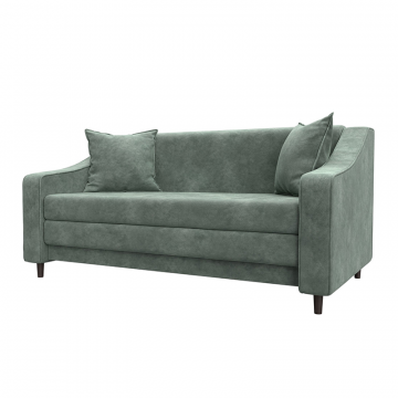 Диван прямой Лига-071 Зеленый, Велюр