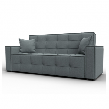 Диван-книжка Лига-067, Амур 07 серый, Рогожка