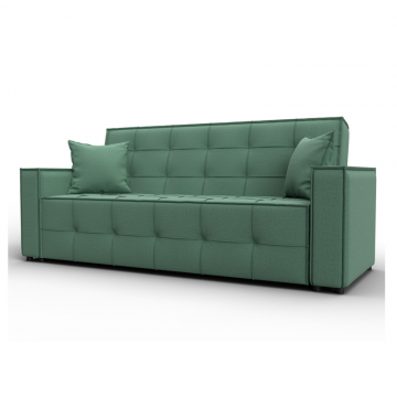 Диван-книжка Лига-067, Амур 11 зеленый, Рогожка