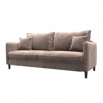 Диван прямой Лига-064 НПБ Бежевый, Велюр