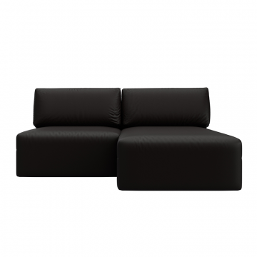 Диван угловой модульный Лига-060 НПБ угол универсальный Коричневый, Экокожа