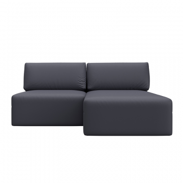 Диван угловой модульный Лига-060 НПБ угол универсальный Серый, Экокожа