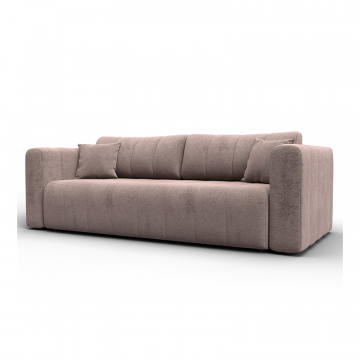 Диван прямой Лига-062 НПБ Бежевый, Велюр