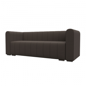 Диван прямой Лига-073 Коричневый, Рогожка