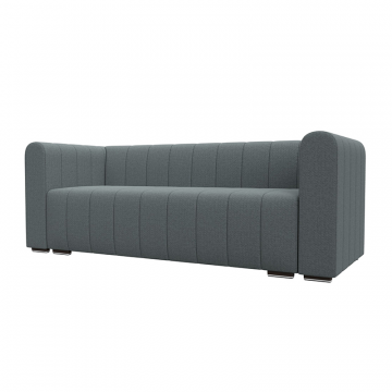 Диван прямой Лига-073 Серый, Рогожка