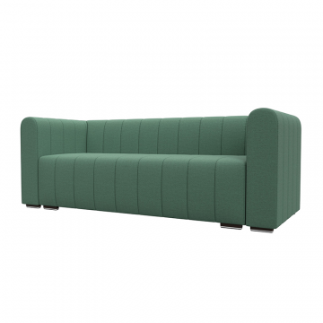 Диван прямой Лига-073 Зеленый, Рогожка