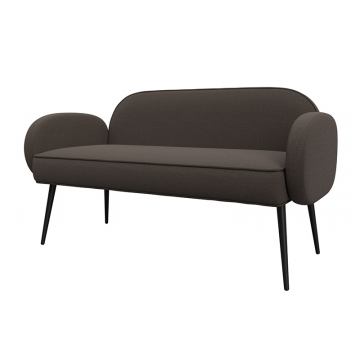 Диван прямой Лига-086 Коричневый, Рогожка