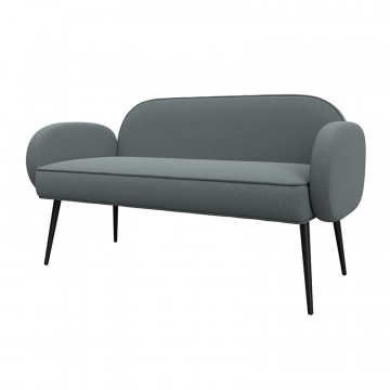 Диван прямой Лига-086 Серый, Рогожка