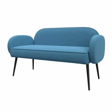 Диван прямой Лига-086 Голубой, Рогожка