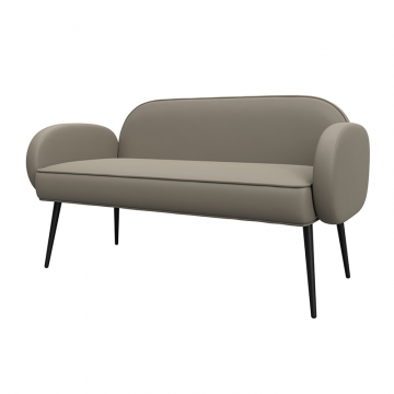 Диван прямой Лига-086 Бежевый, Экокожа