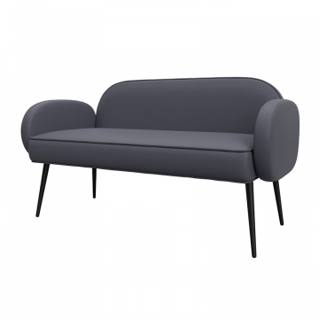 Диван прямой Лига-086 Серый, Экокожа