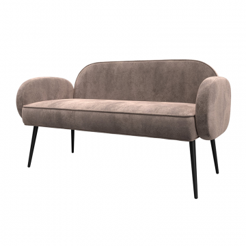 Диван прямой Лига-086 Бежевый, Велюр