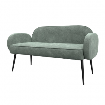 Диван прямой Лига-086 Зеленый, Велюр