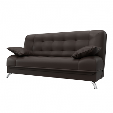 Диван-книжка Анна, Коричневый, Экокожа