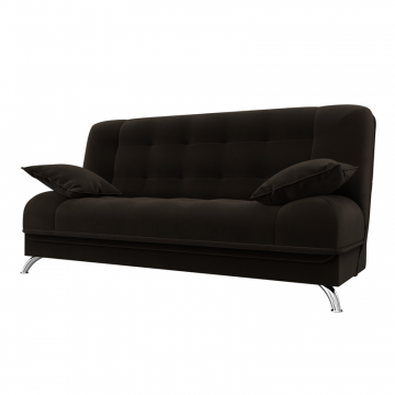 Диван-книжка Анна, Коричневый, Микровельвет