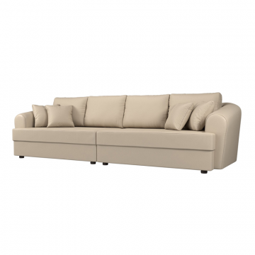 Диван прямой Милтон, Бежевый, Экокожа