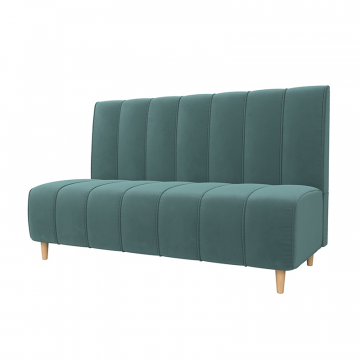 Диван кухонный прямой Ральф Бирюзовый, Велюр