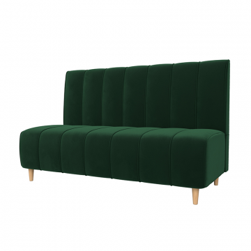 Диван кухонный прямой Ральф Зеленый, Велюр