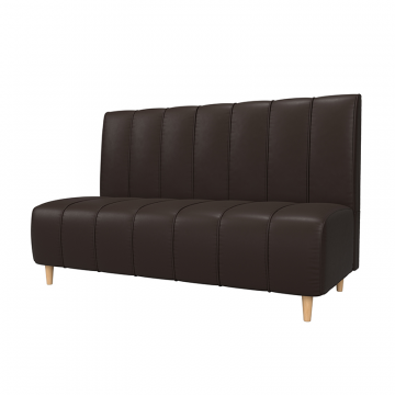 Диван кухонный прямой Ральф Коричневый, Экокожа