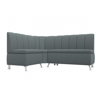 Диван кухонный угловой Кантри левый угол Серый, Рогожка