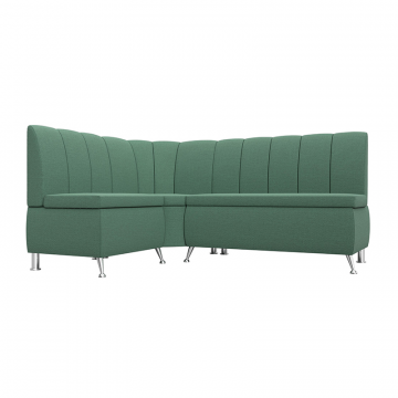 Диван кухонный угловой Кантри левый угол Зеленый, Рогожка