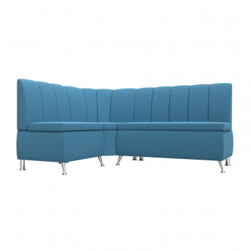 Диван кухонный угловой Кантри левый угол Голубой, Рогожка