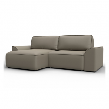 Диван угловой Лига-048 НПБ, GRIFON 04 бежевый, Экокожа