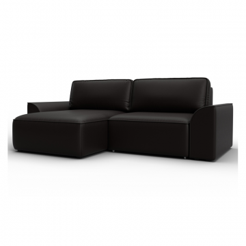 Диван угловой Лига-048 НПБ, GRIFON 12 коричневый, Экокожа