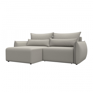 Диван угловой Лига-051 НПБ угол универсальный Бежевый, Рогожка