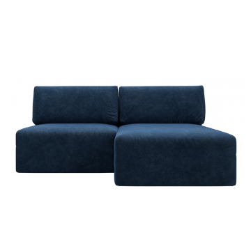 Диван угловой модульный Лига-060 НПБ угол универсальный Синий, Велюр