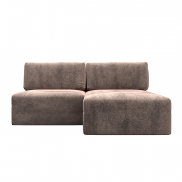 Диван угловой модульный Лига-060 НПБ угол универсальный Бежевый, Велюр