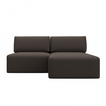 Диван угловой модульный Лига-060 НПБ угол универсальный Коричневый, Рогожка
