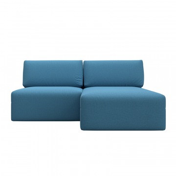 Диван угловой модульный Лига-060 НПБ угол универсальный Голубой, Рогожка