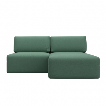 Диван угловой модульный Лига-060 НПБ угол универсальный Зеленый, Рогожка