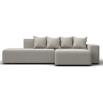 Диван угловой Лига-079 угол правый Бежевый, Рогожка