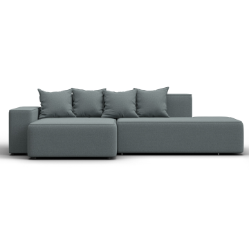 Диван угловой Лига-079 угол левый Серый, Рогожка