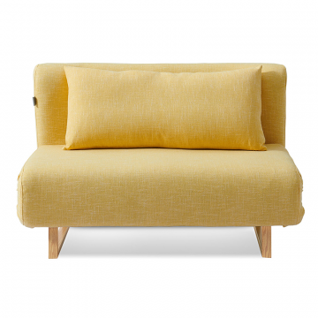 Диван-кровать Rosy 2-х местный, желтый/без принта